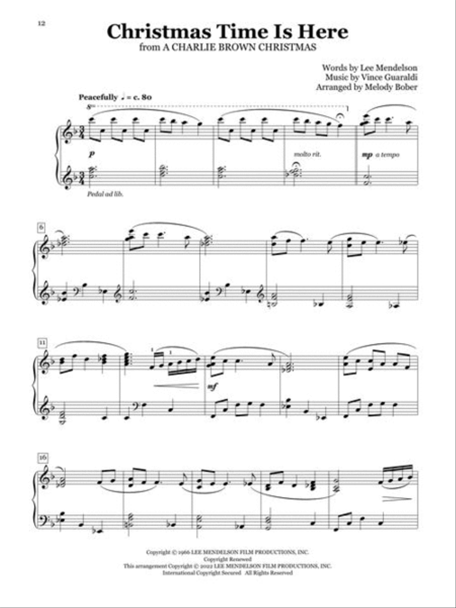 Christmas Pop Favorites for Piano Solo Piano Solo scores gallery preview page 8