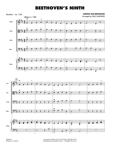 Beethoven's Ninth - Full Score