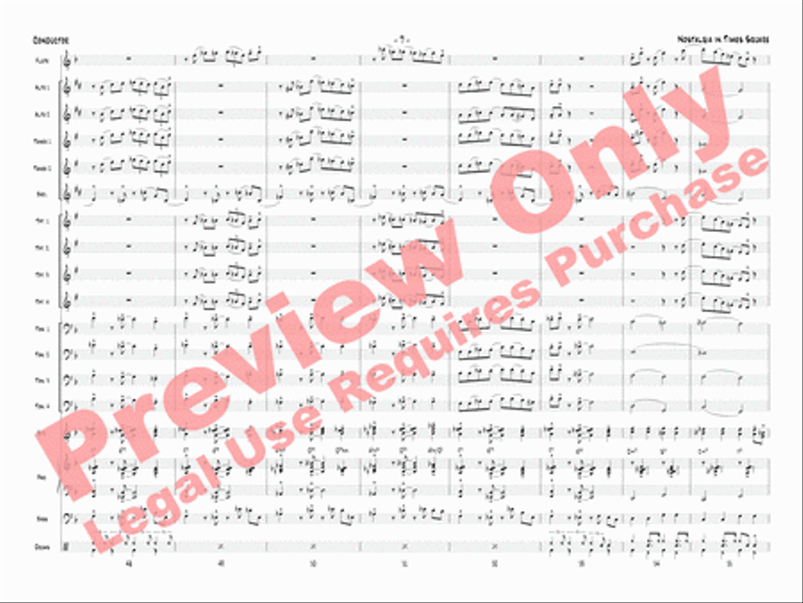 Nostalgia in Times Square Jazz Ensemble scores gallery preview page 10