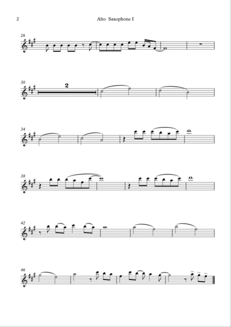 Flowers Saxophone Quartet scores gallery preview page 6
