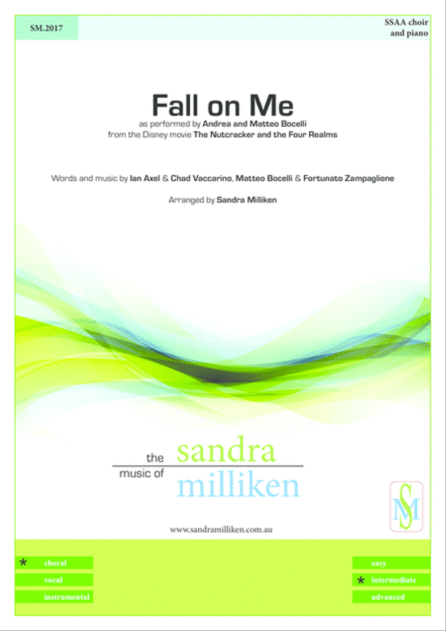 Fall On Me SSAA scores gallery preview page 1