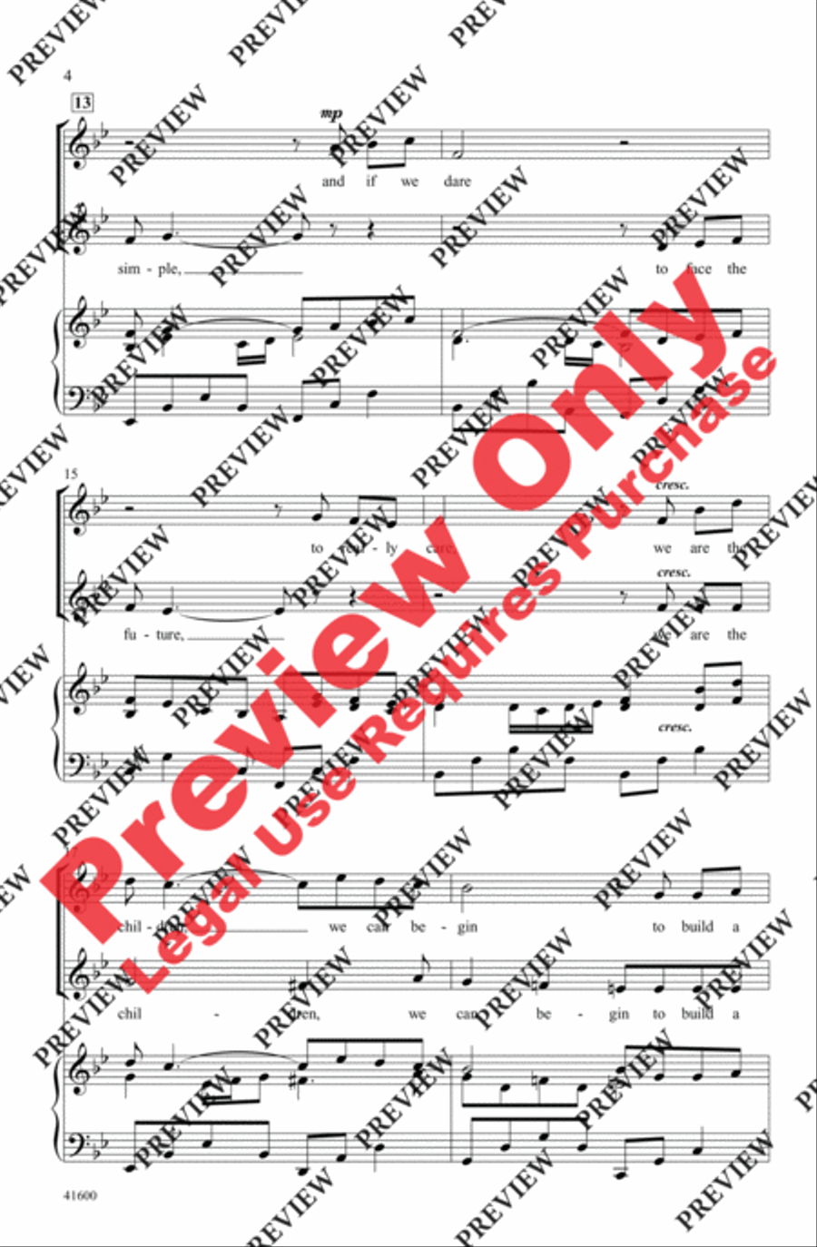 One Dream 2-Part scores gallery preview page 4
