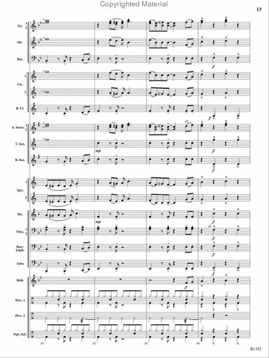 Cruisin' Concert Band scores gallery preview page 12