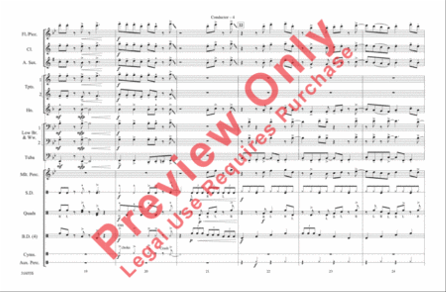 Wake Me Up Before You Go-Go Marching Band scores gallery preview page 5