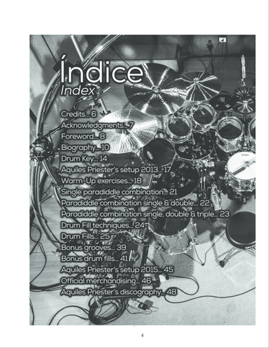 Aquiles Priester's Top 100 Drum Fills Score Book Percussion scores gallery preview page 5