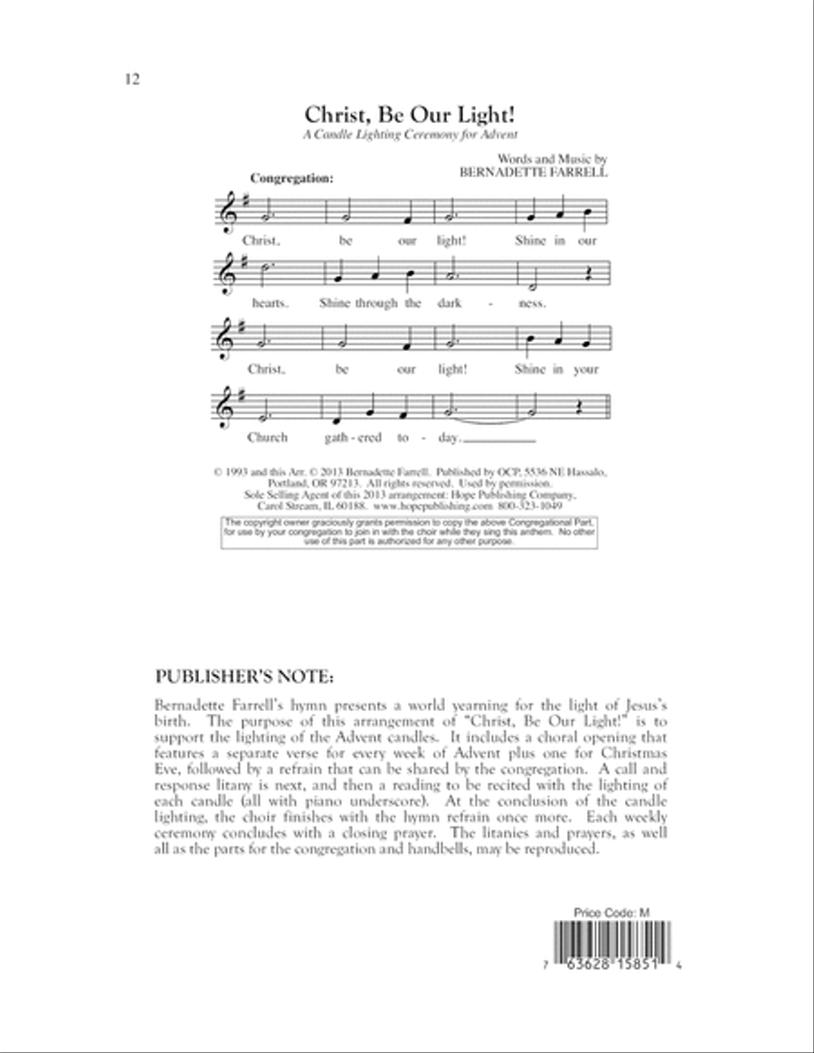 Christ, Be Our Light 4-Part scores gallery preview page 12