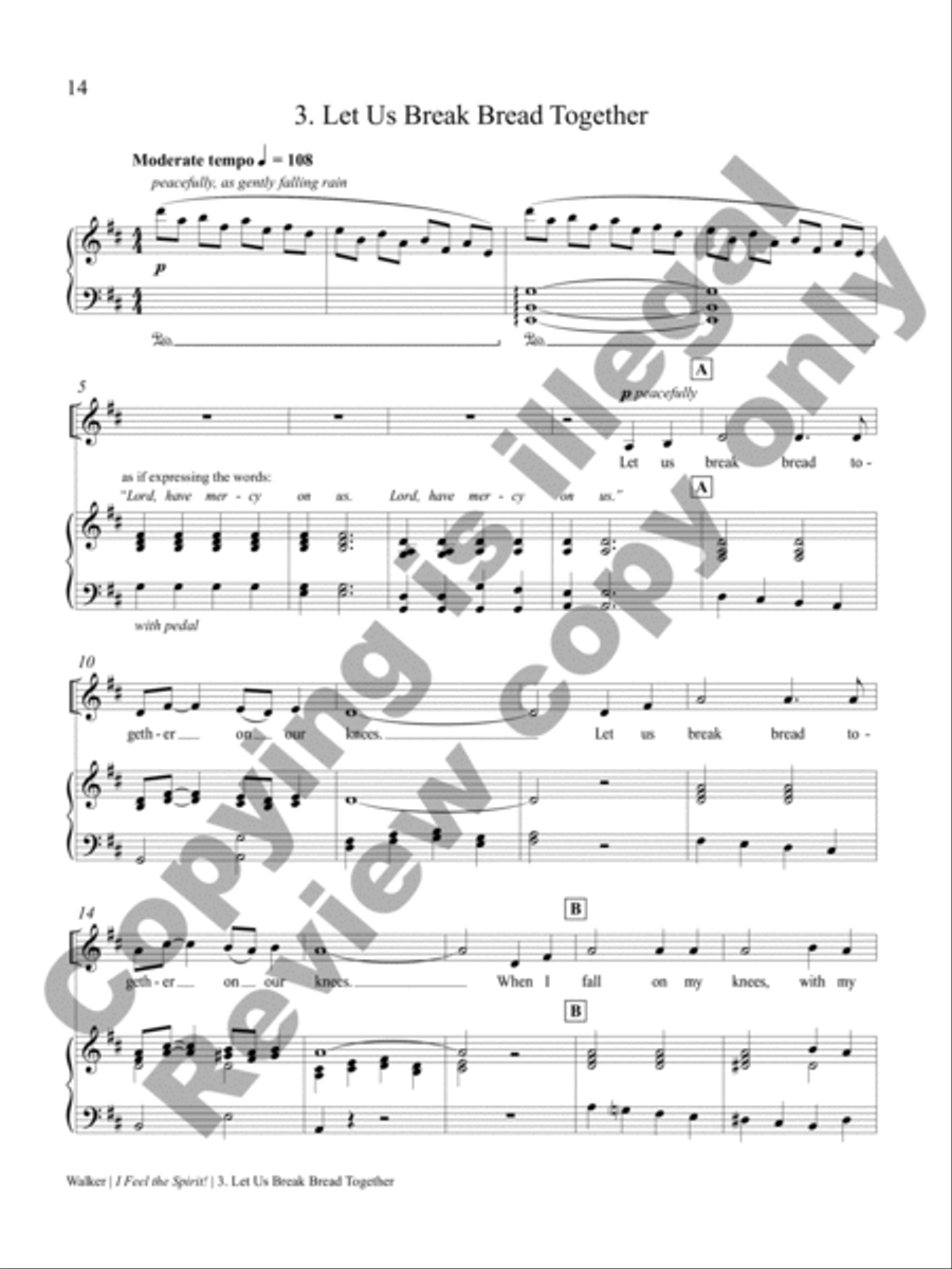 I Feel the Spirit (Piano/Vocal Score) Cello scores gallery preview page 10
