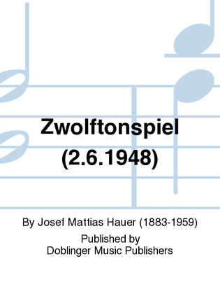 Book cover for Zwolftonspiel (2.6.1948)