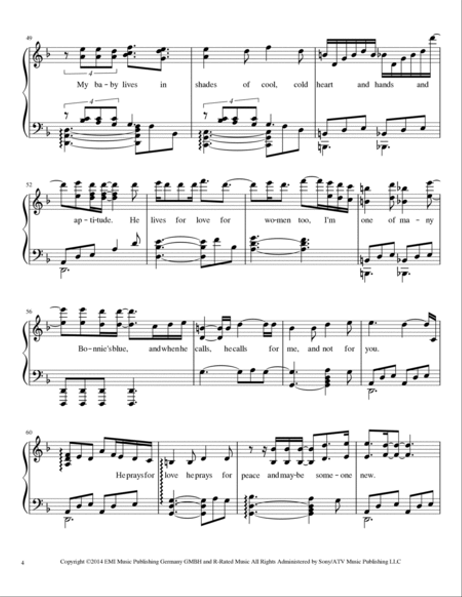 Shades Of Cool Piano Solo scores gallery preview page 4