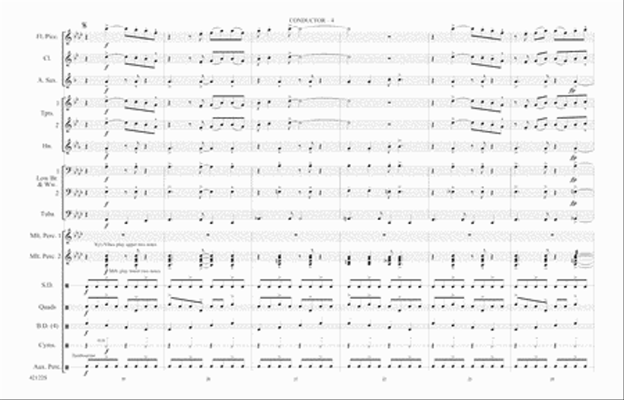 Give It One: Score Give It One: Score Marching Band scores gallery preview page 4