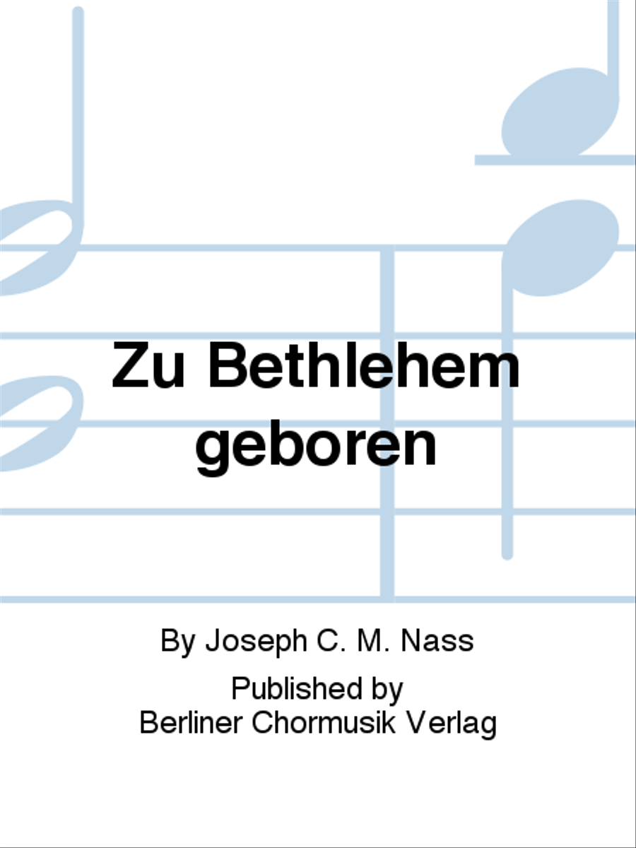 Zu Bethlehem geboren Zu Bethlehem geboren TTBB scores gallery preview page 1