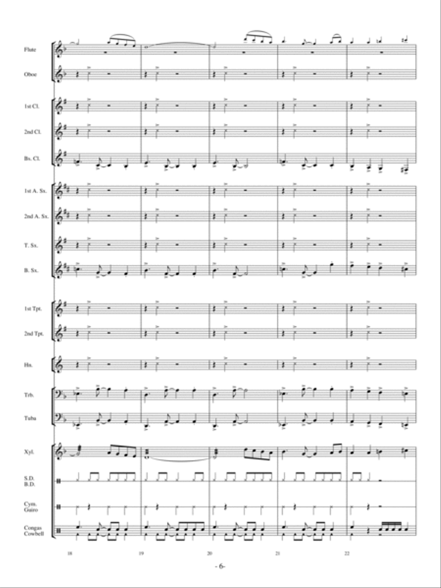Conquista Concert Band scores gallery preview page 5