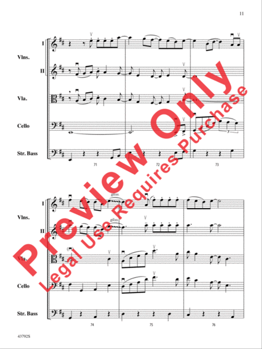 I Don't Want to Miss a Thing String Orchestra scores gallery preview page 30