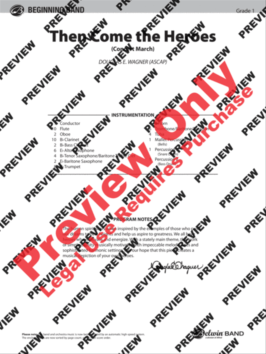 Then Come the Heroes Then Come the Heroes Concert Band scores gallery preview page 2