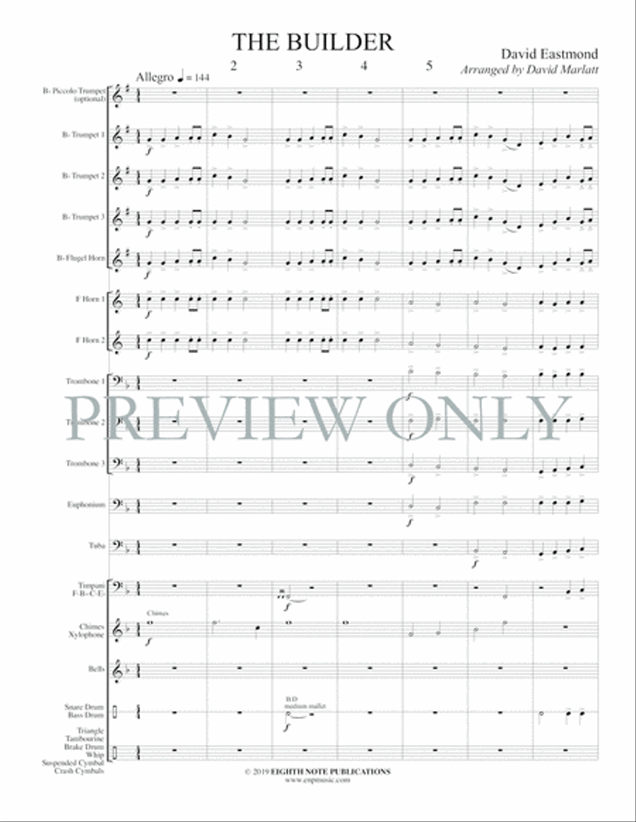 The Builder The Builder Small Ensemble scores gallery preview page 3