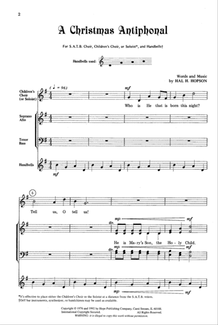 A Christmas Antiphonal A Christmas Antiphonal 4-Part scores gallery preview page 2