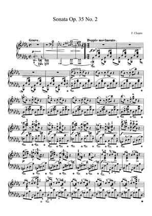 Book cover for Chopin Piano Sonata Op. 35 No. 2 in Bb Minor