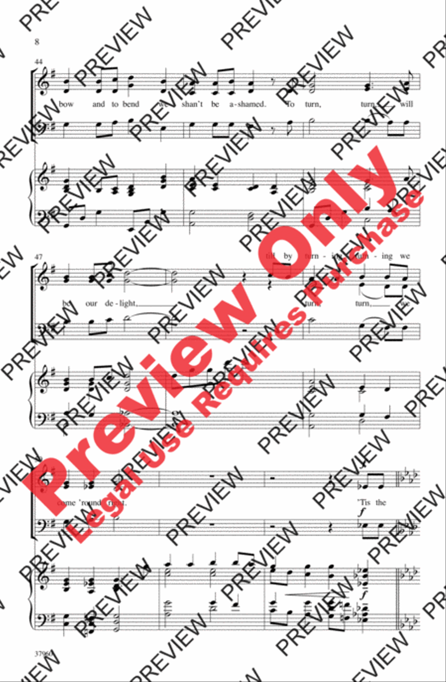 Simple Gifts 3-Part scores gallery preview page 7