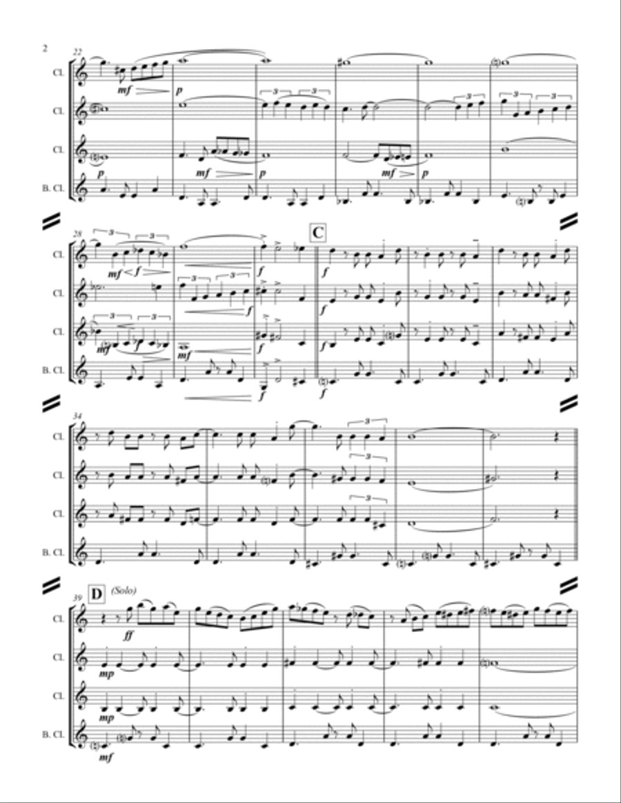The Girl From Ipanema (Garota De Ipanema) Woodwind Ensemble scores gallery preview page 3