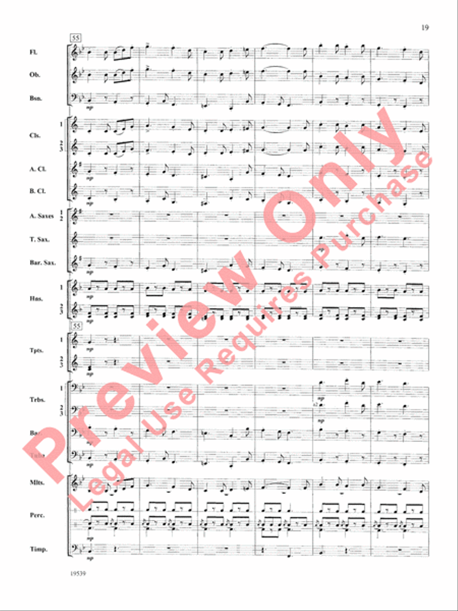 Two Irish Sketches Concert Band scores gallery preview page 20