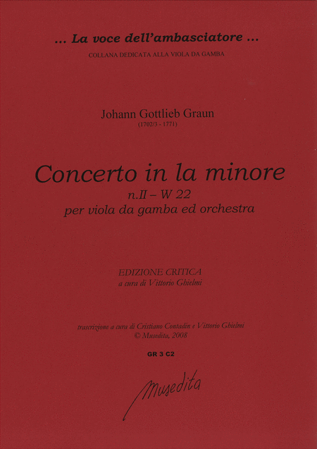 Concerto [No. 2] in a minor W 22 (Manuscript, D-DS)