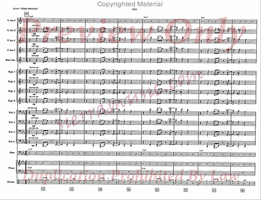 Stolen Moments Big Band scores gallery preview page 10