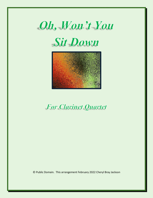 Book cover for Oh, Won't You Sit Down