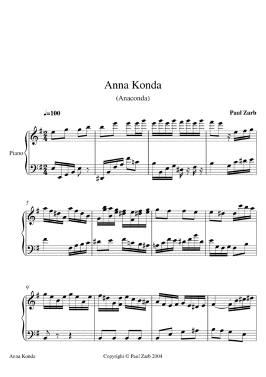 Anna Konda Piano Solo scores gallery preview page 2