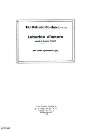 Book cover for Letterina d'amore