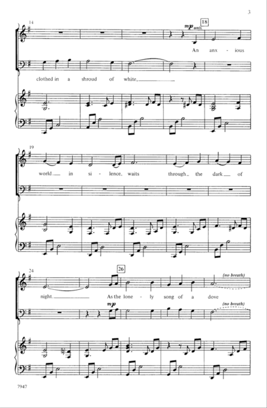 Carol for Advent 3-Part scores gallery preview page 3