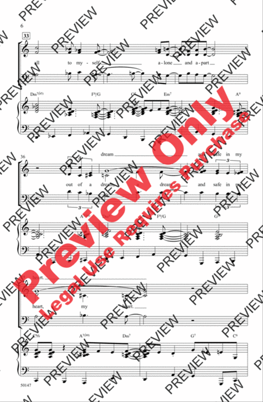 You Stepped Out of a Dream 3-Part scores gallery preview page 6