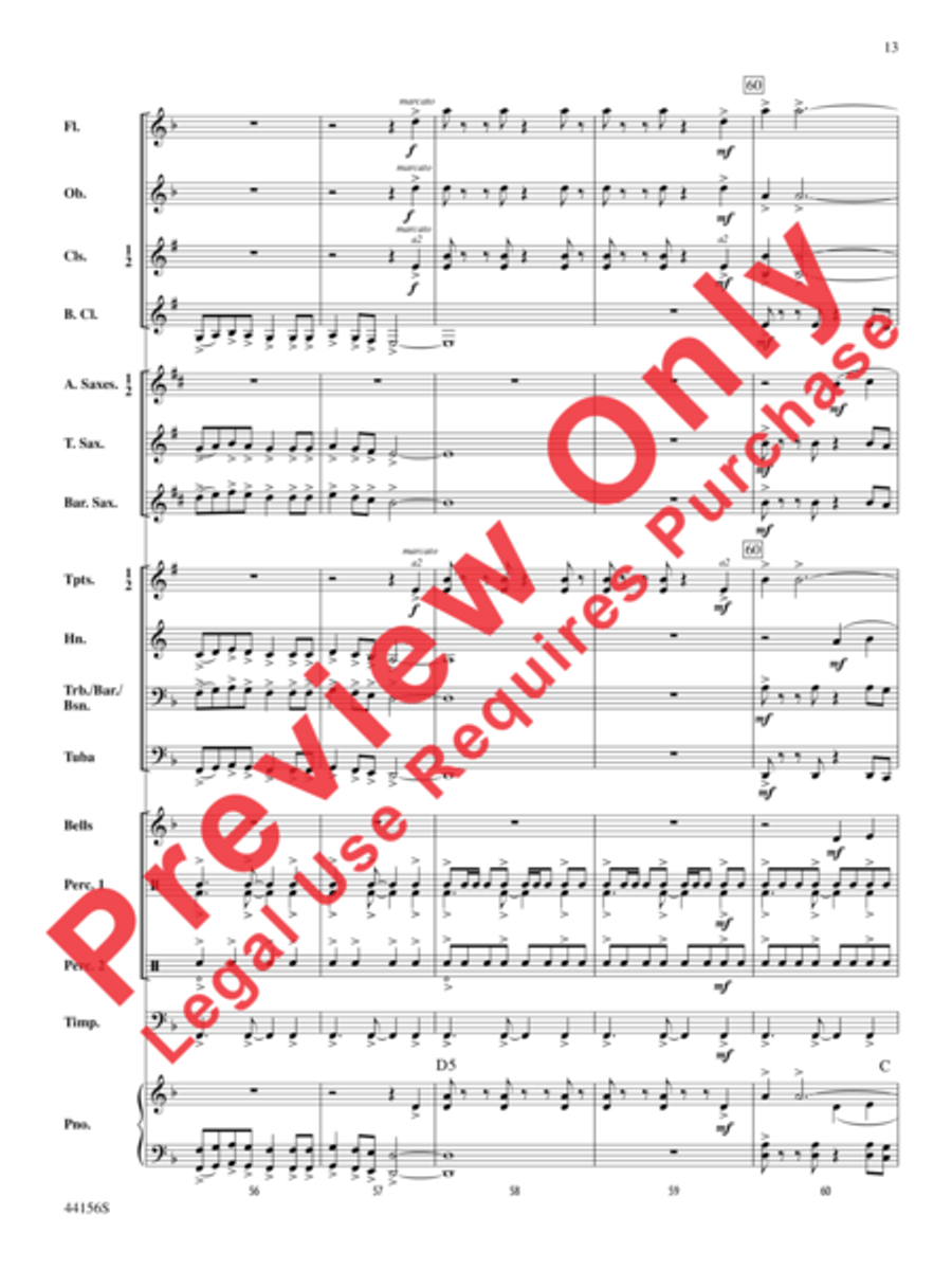 Holiday Celebrations Concert Band scores gallery preview page 13
