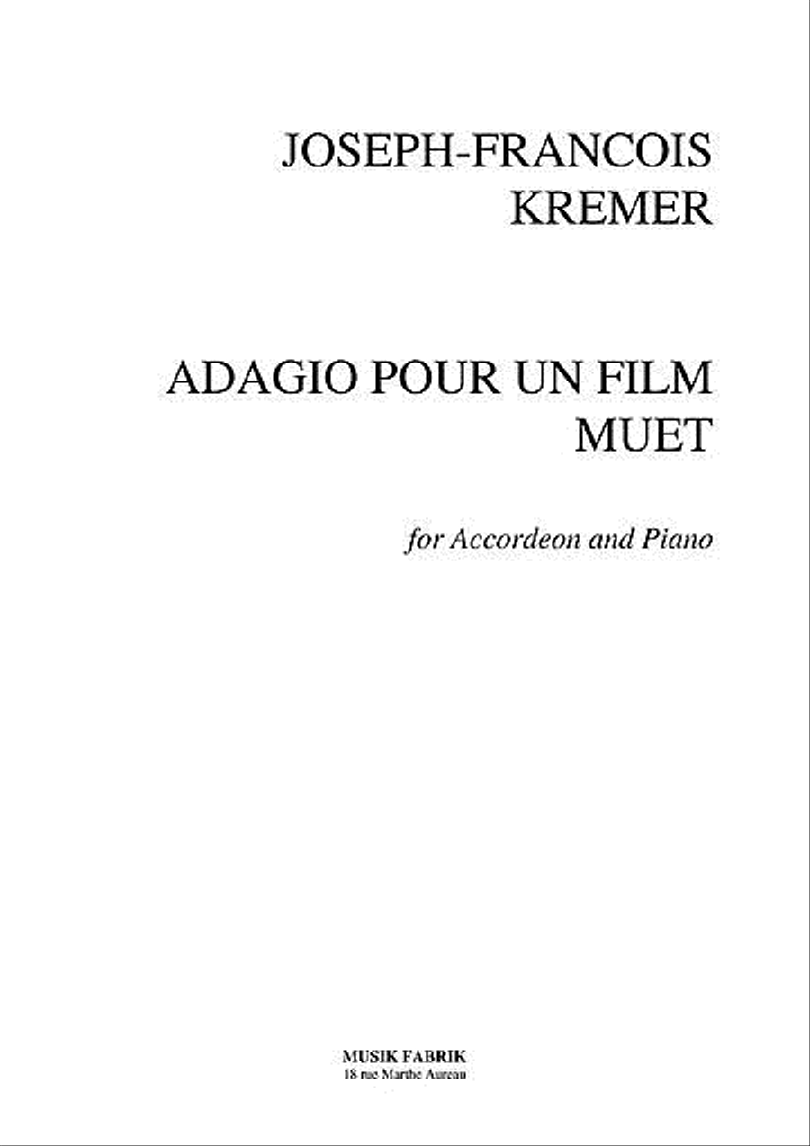 Adagio pour Un Film Muet