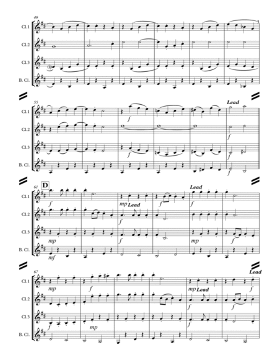 We Need A Little Christmas Woodwind Ensemble scores gallery preview page 4