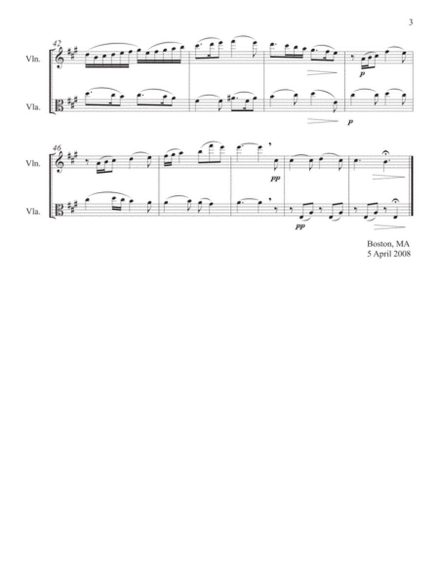 Six Hymn Arrangements for Violin and Viola