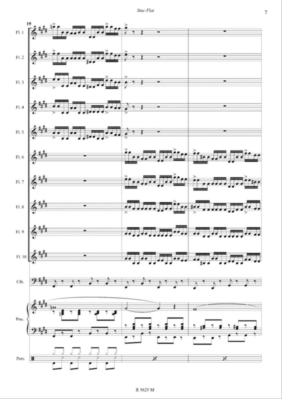Stac-flat, pour ensemble de flûtes Flute scores gallery preview page 8
