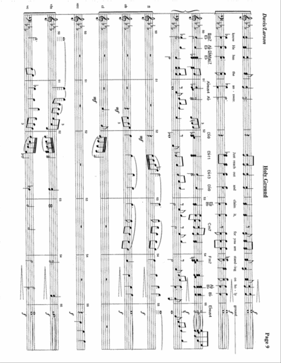 Holy Ground 4-Part scores gallery preview page 10