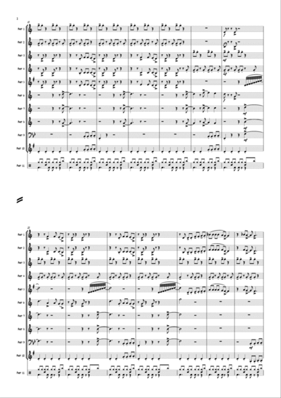 Jump (for My Love) Small Ensemble scores gallery preview page 4