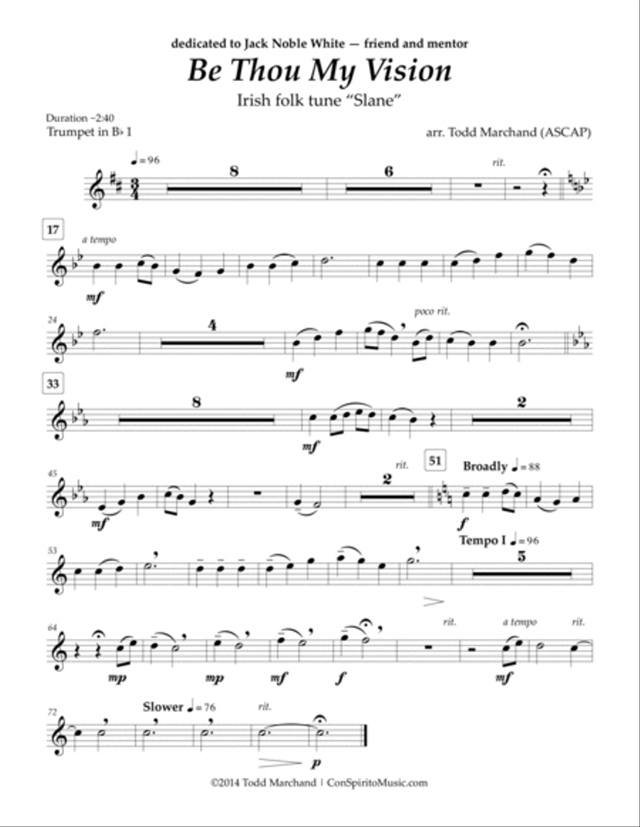 Be Thou My Vision (Slane) - brass quintet Brass Quintet scores gallery preview page 5