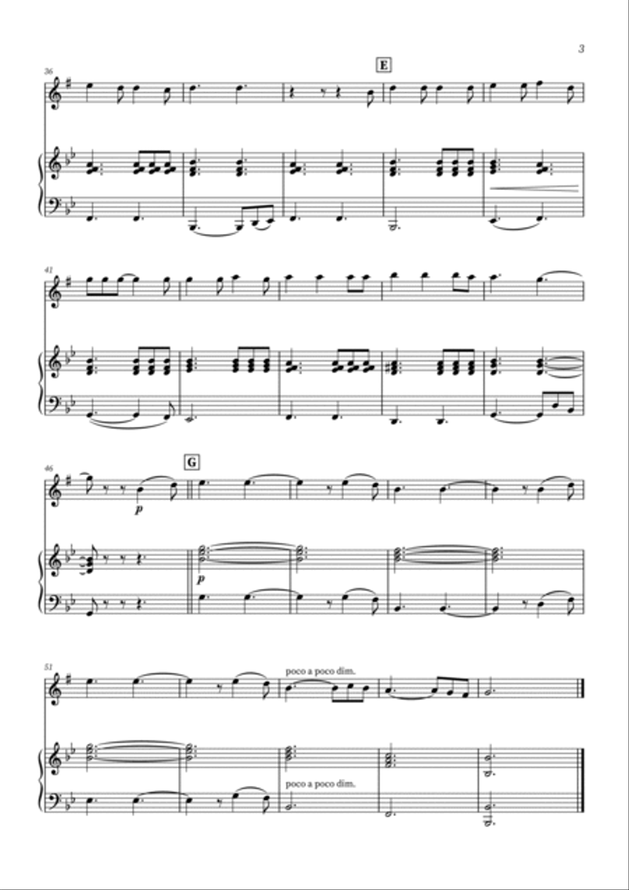 Hallelujah Alto Saxophone scores gallery preview page 3
