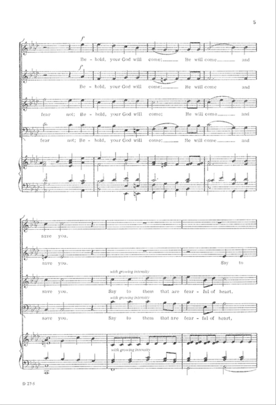 The Desert Shall Rejoice 4-Part scores gallery preview page 6
