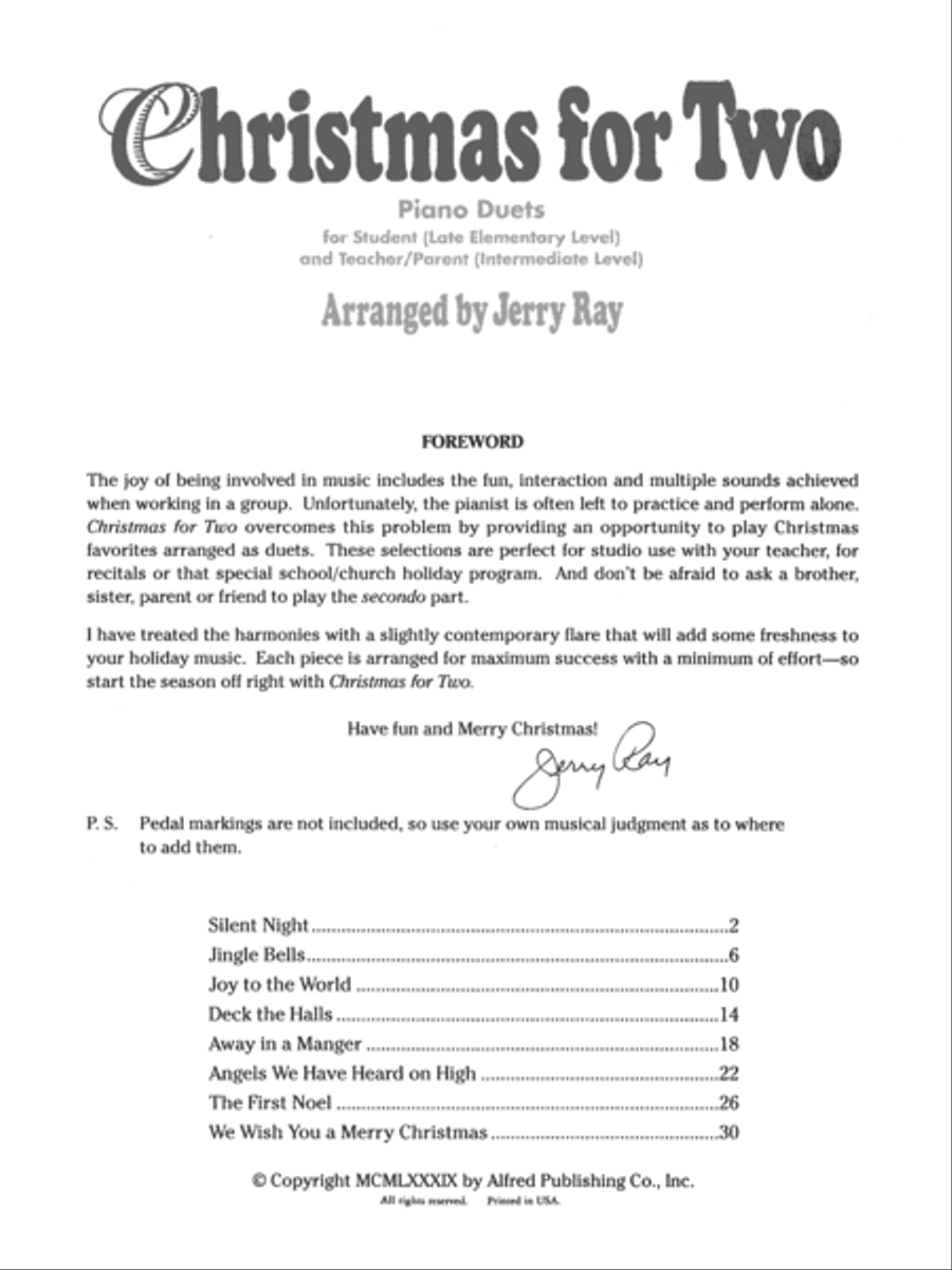 Christmas for Two Small Ensemble scores gallery preview page 2