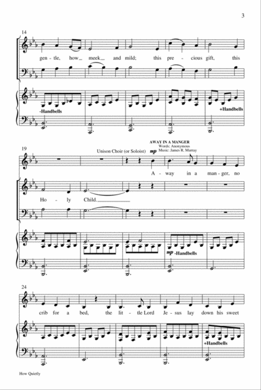 How Quietly 3-Part scores gallery preview page 3