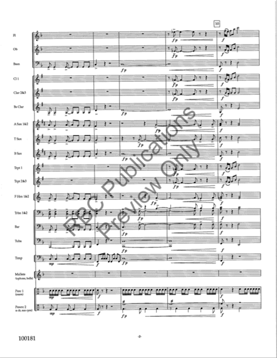 Symphonic Essay (Score) Concert Band scores gallery preview page 4