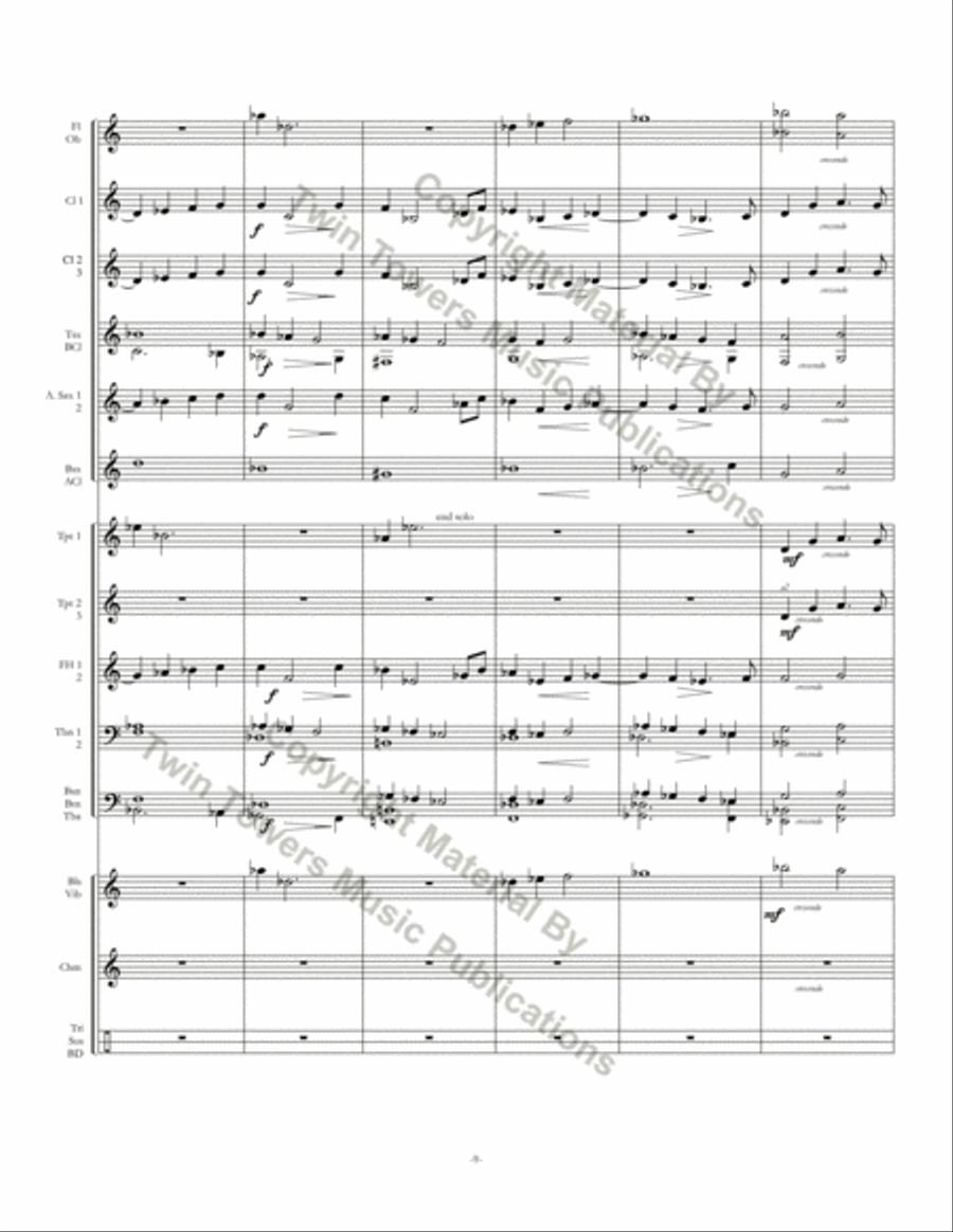 Nocturne Concert Band scores gallery preview page 10