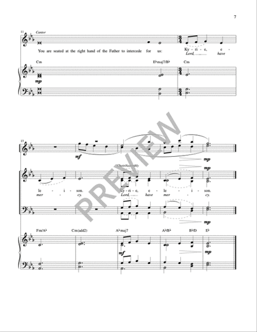 Mass of Wisdom - Full Score 4-Part scores gallery preview page 21