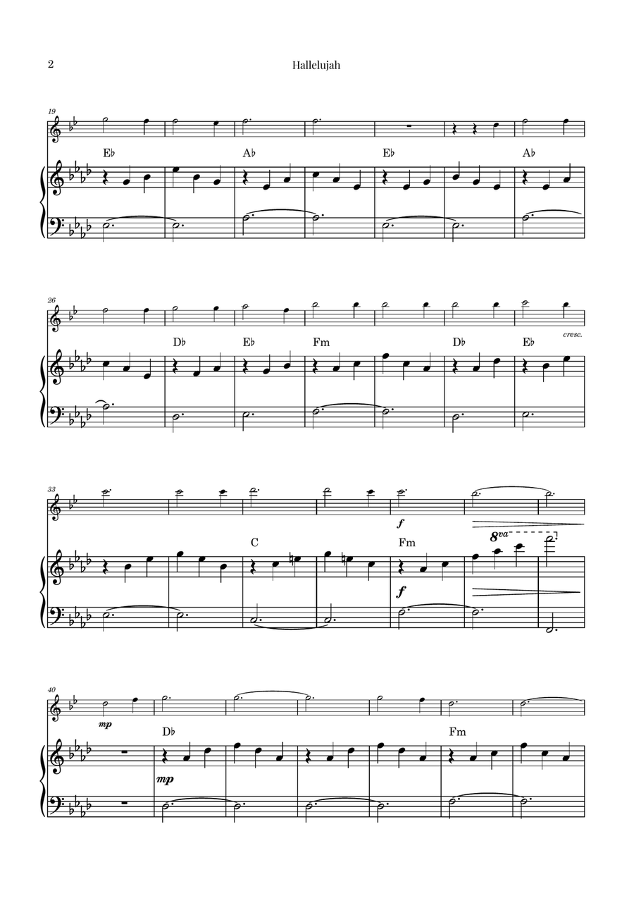 Hallelujah Chamber Music scores gallery preview page 2
