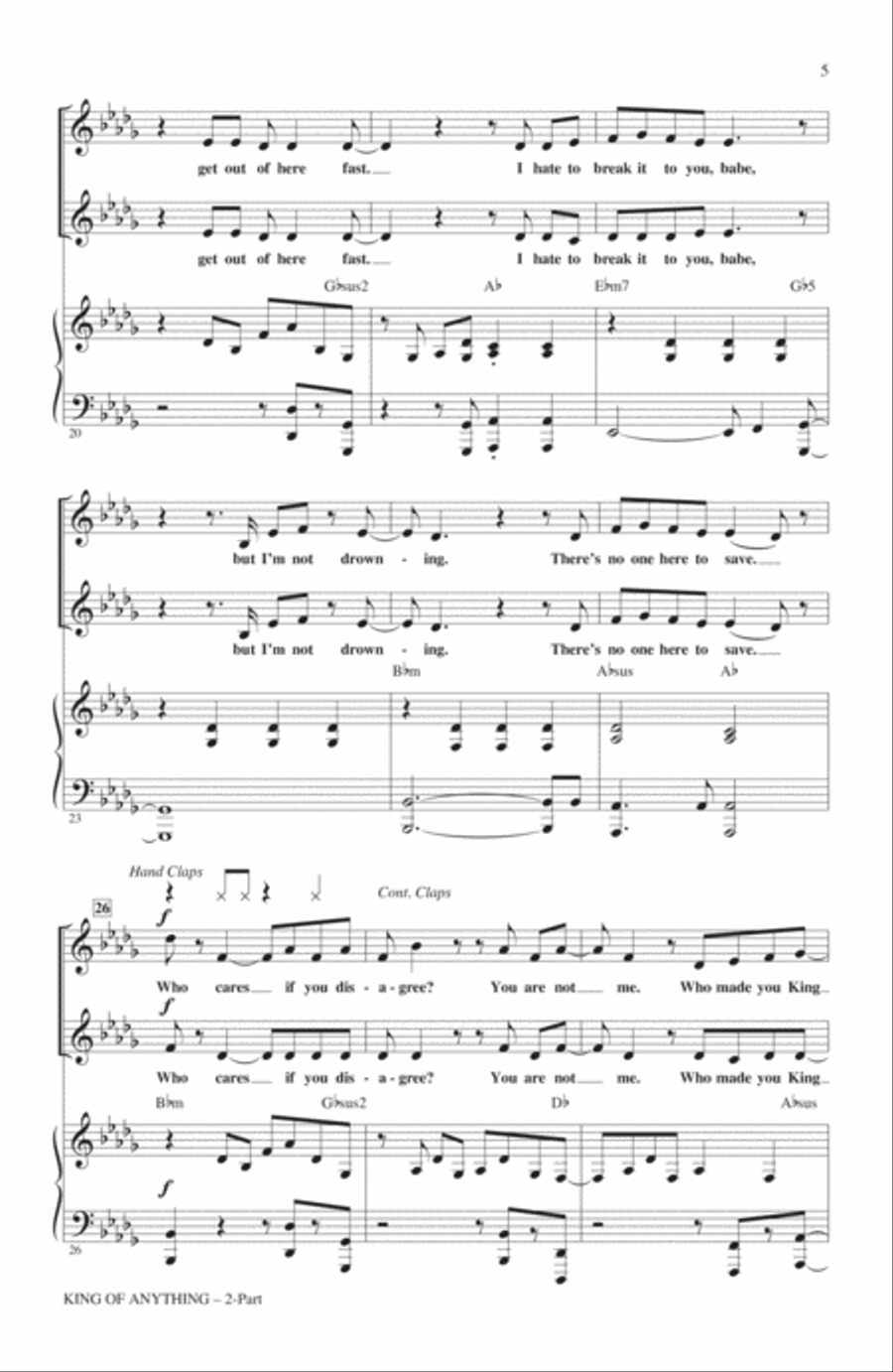 King Of Anything King Of Anything 2-Part scores gallery preview page 4