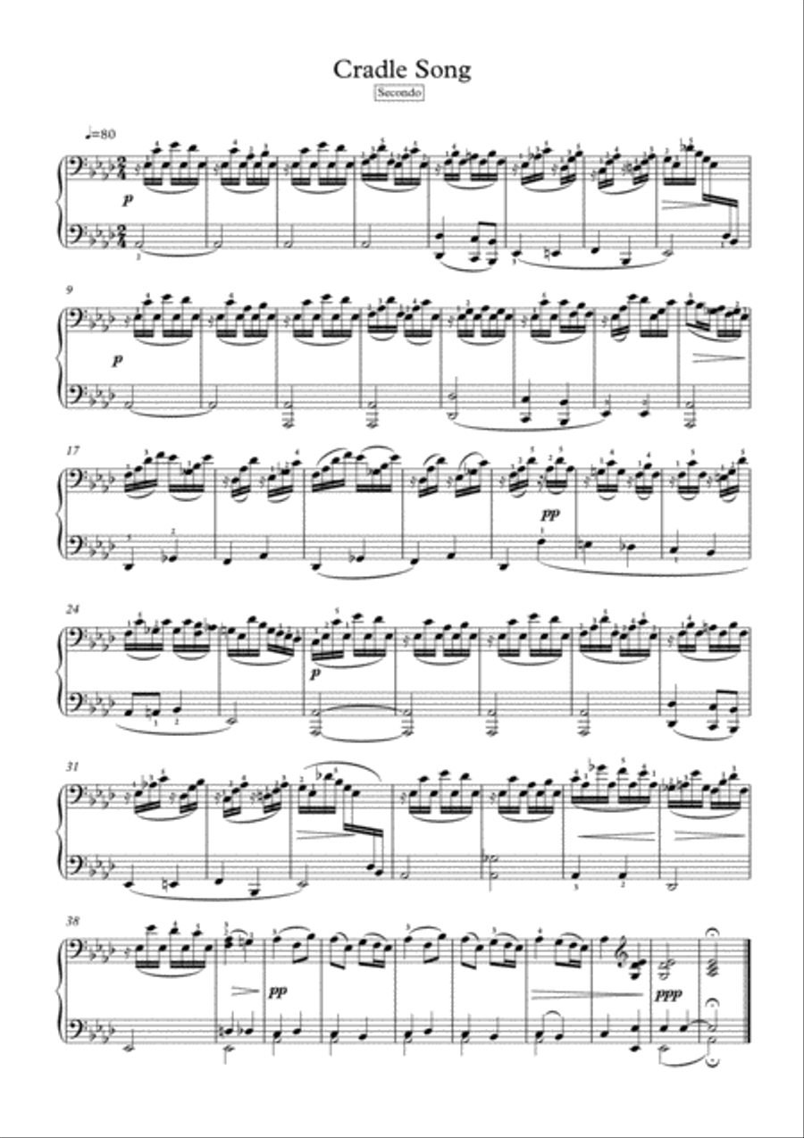 Piano duets 4 hands by Reinecke and Splinder 1 Piano, 4-Hands scores gallery preview page 3