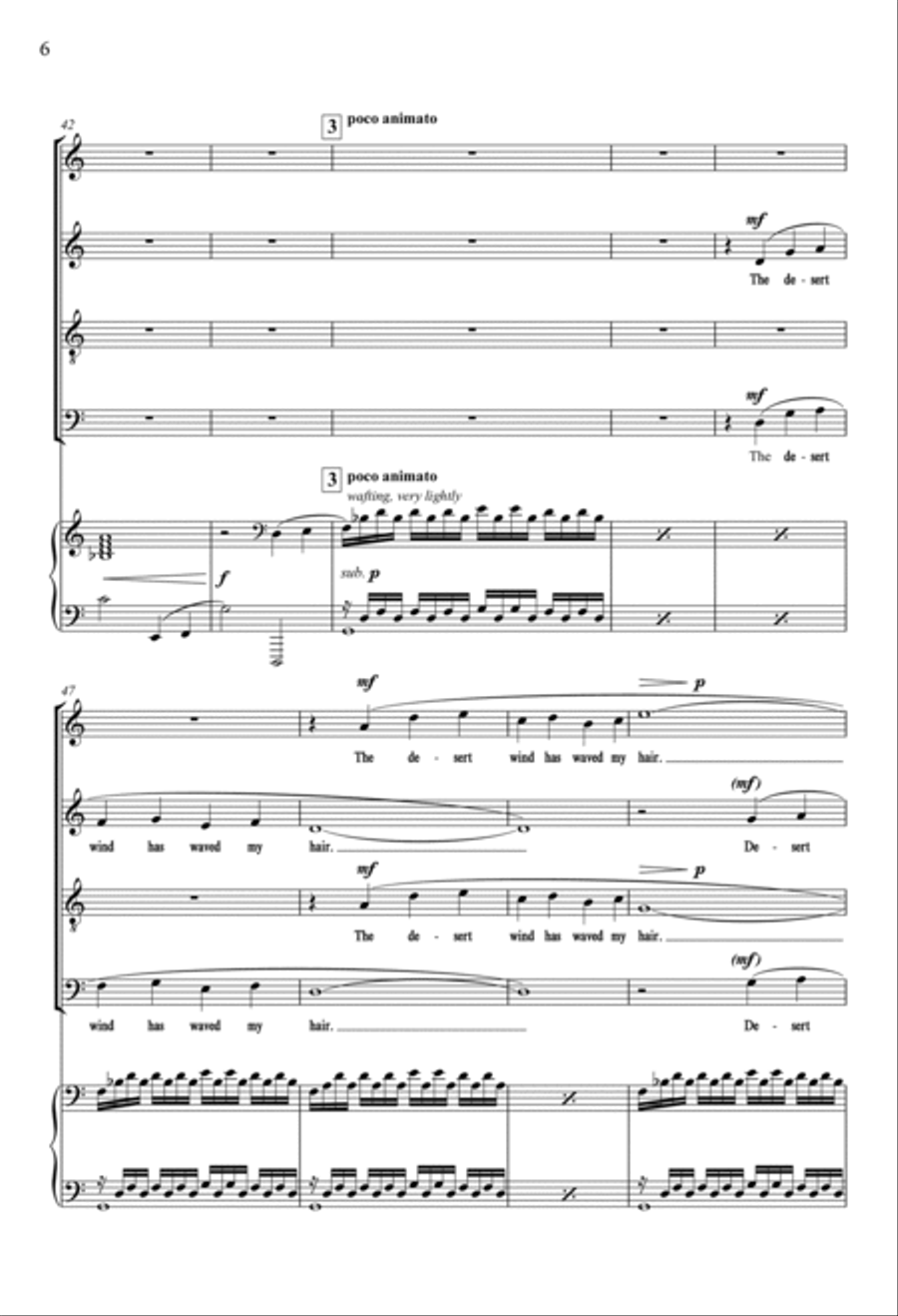 The Settling Years: 2. Beneath These Alien Stars 4-Part scores gallery preview page 6